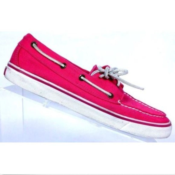 pink deck shoes